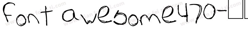 font awesome470字体转换